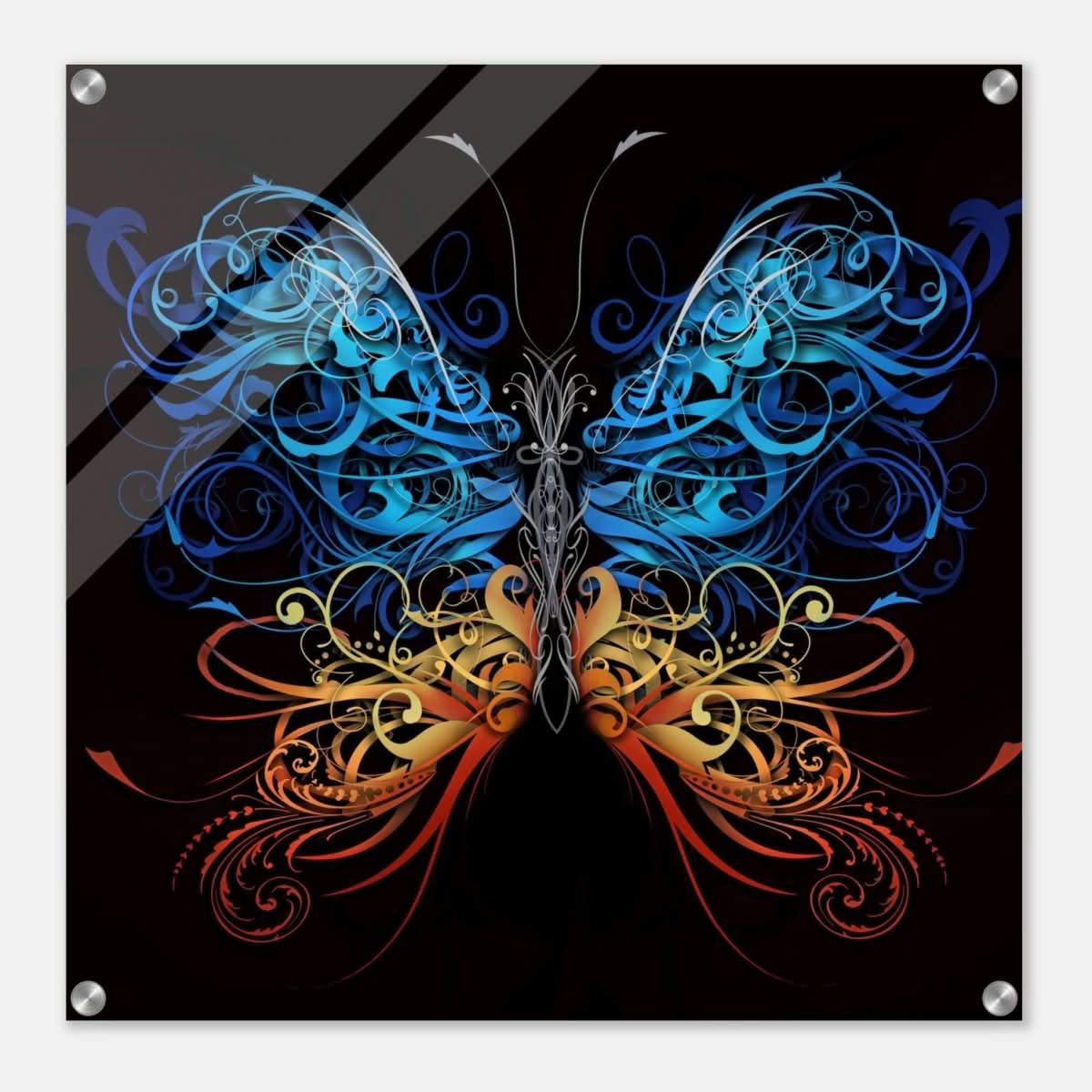 Da Vinci Wall art Print | Eclectic Expressions | Butterfly - Acrylic Print - 60x60 cm / 24x24″ -