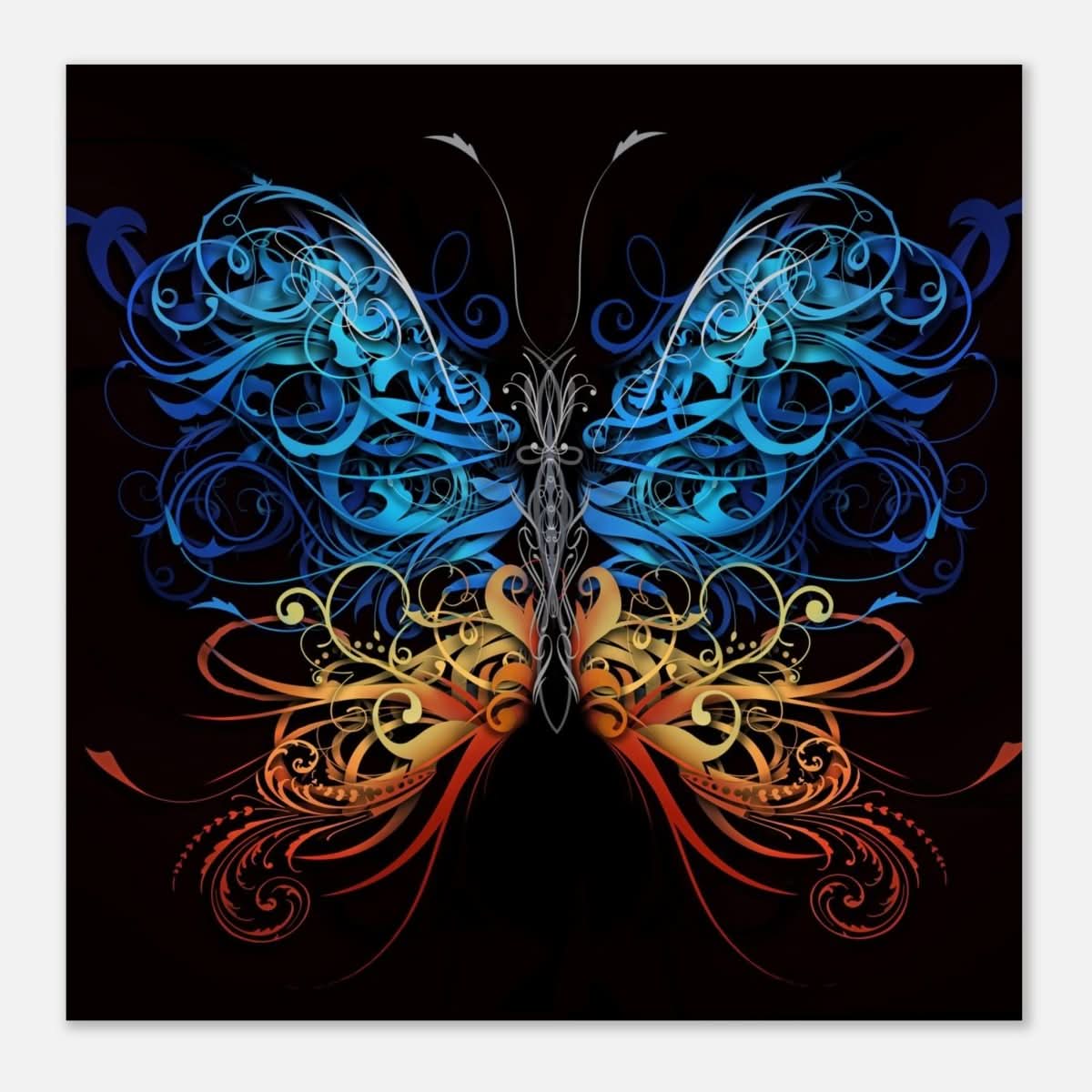 Da Vinci Wall art Print | Eclectic Expressions | Butterfly - Aluminum Print - 40x40 cm / 16x16″ -