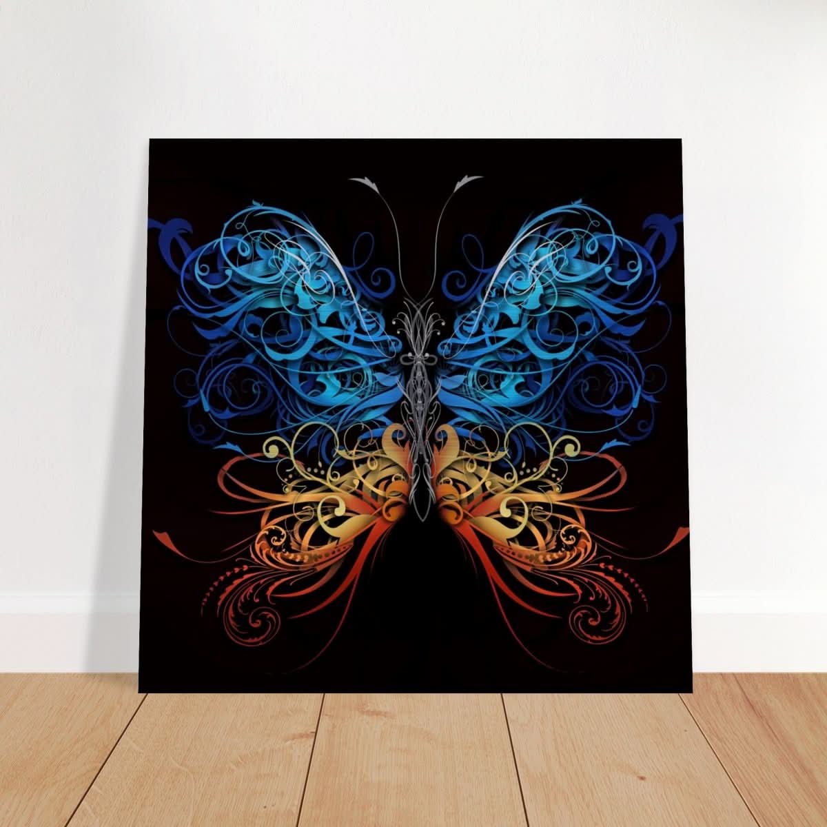 Da Vinci Wall art Print | Eclectic Expressions | Butterfly - Brushed Aluminum Print - 40x40 cm / 16x16″ -