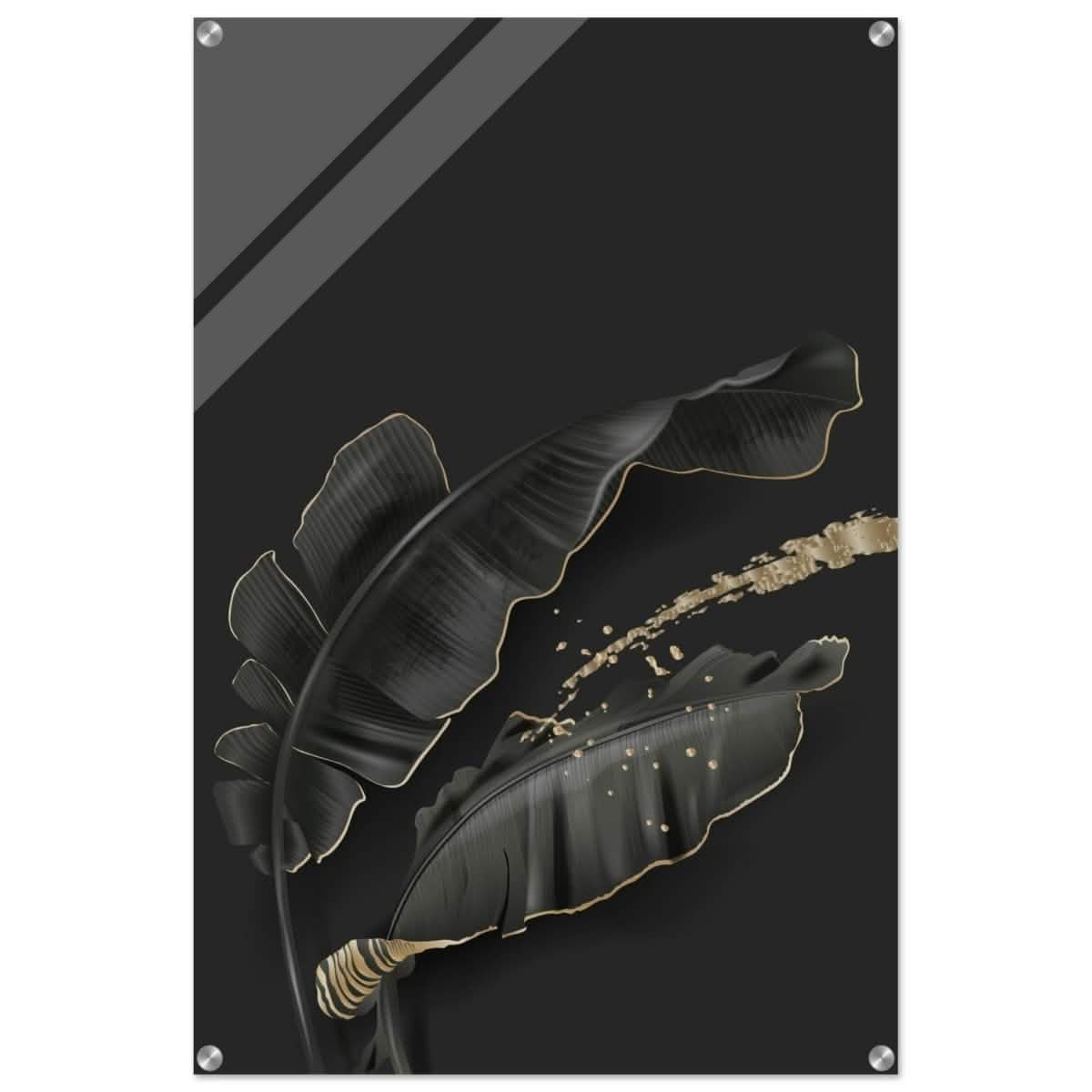 Da Vinci Wall art Print | Eclectic Expressions | Contemporary | Black and Gold - Acrylic Print - 60x90 cm / 24x36″ -