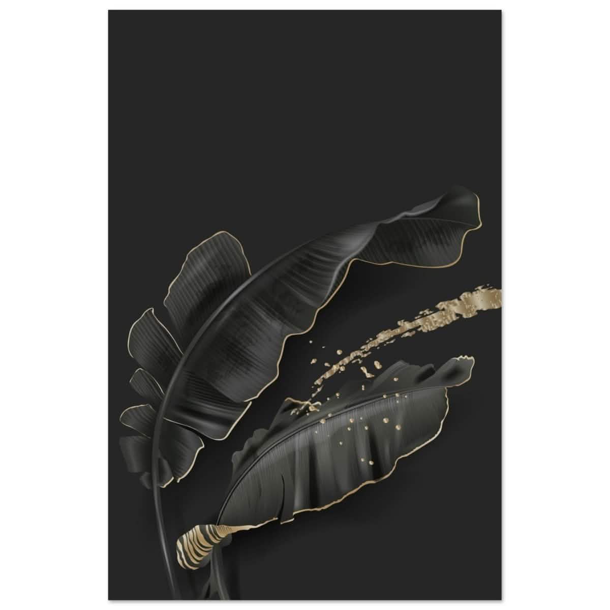 Da Vinci Wall art Print | Eclectic Expressions | Contemporary | Black and Gold - Aluminum Print - 40x60 cm / 16x24″ -