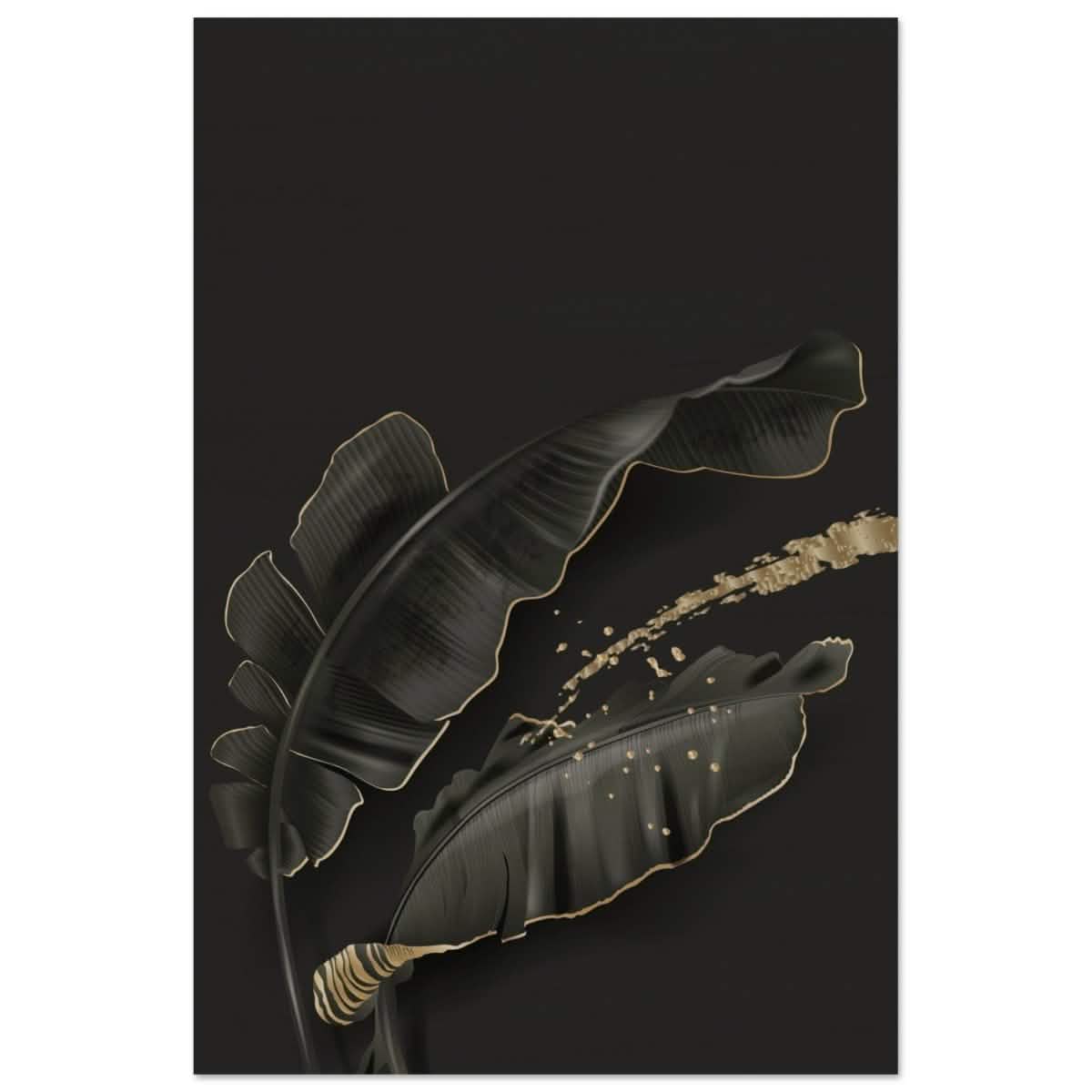 Da Vinci Wall art Print | Eclectic Expressions | Contemporary | Black and Gold - Wood Prints - 50x75 cm / 20x30″ -