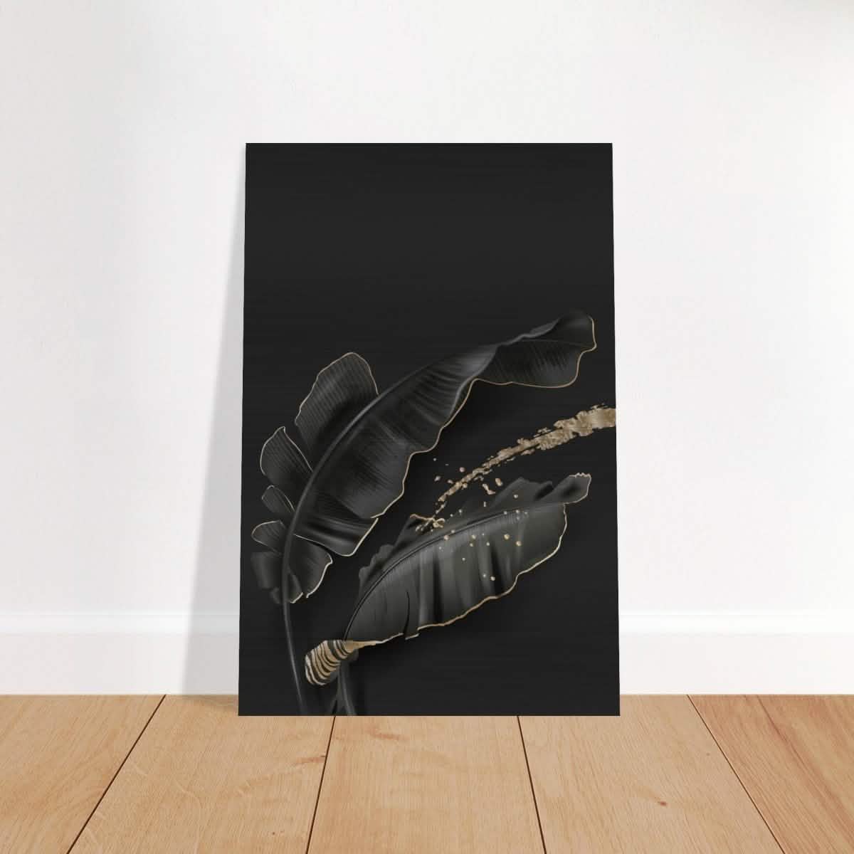 Da Vinci Wall art Print | Eclectic Expressions | Contemporary | Black and Gold - Brushed Aluminum Print - 40x60 cm / 16x24″ -