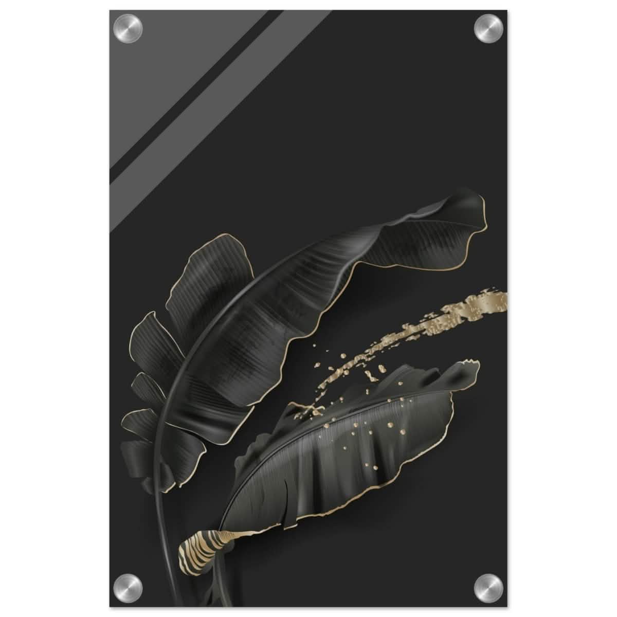 Da Vinci Wall art Print | Eclectic Expressions | Contemporary | Black and Gold - Acrylic Print - 30x45 cm / 12x18″ -