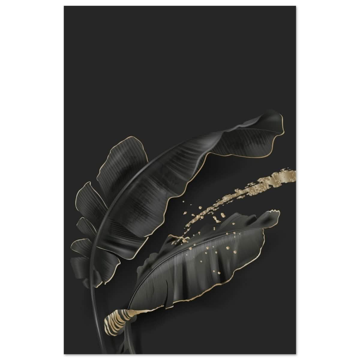 Da Vinci Wall art Print | Eclectic Expressions | Contemporary | Black and Gold - Aluminum Print - 60x90 cm / 24x36″ -