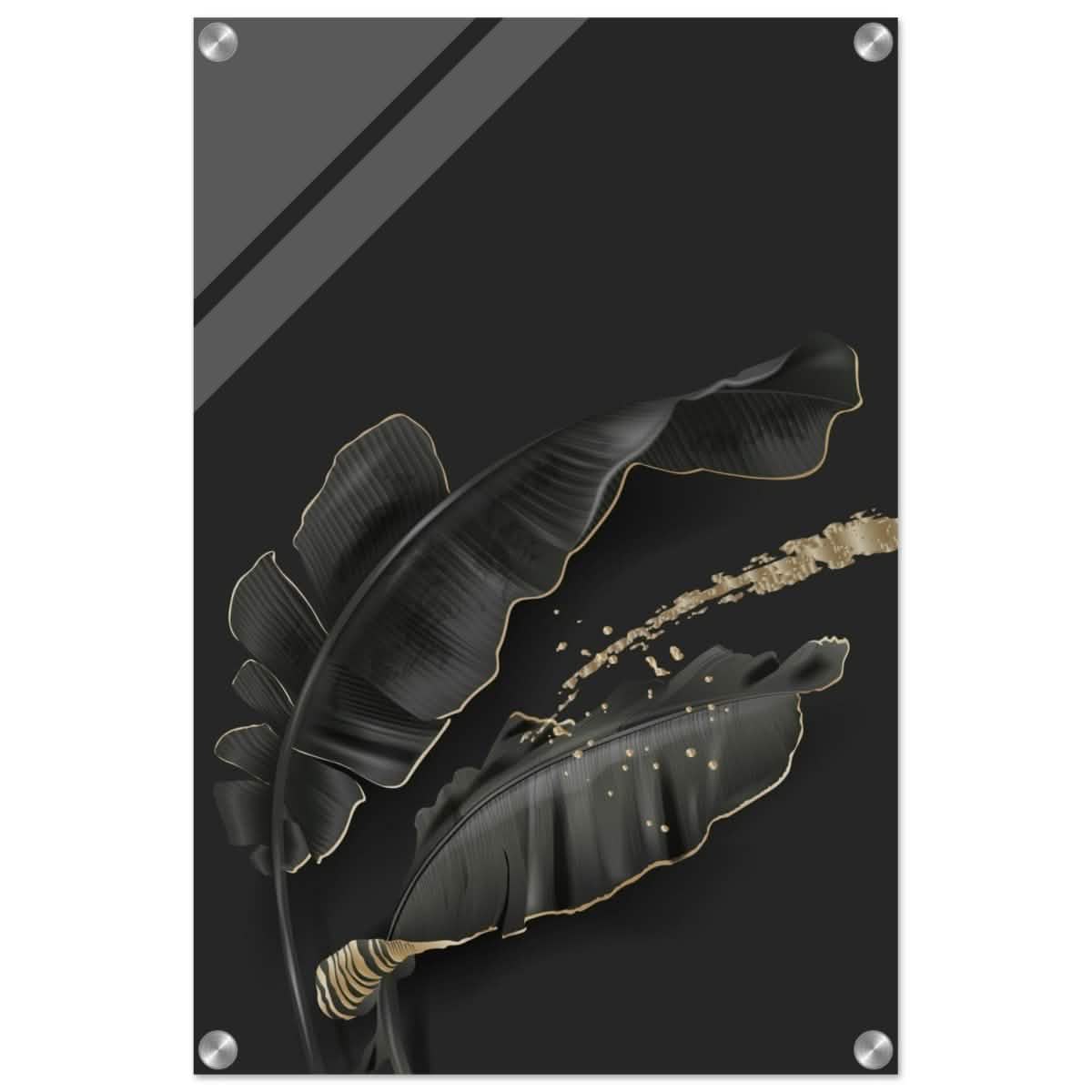 Da Vinci Wall art Print | Eclectic Expressions | Contemporary | Black and Gold - Acrylic Print - 40x60 cm / 16x24″ -