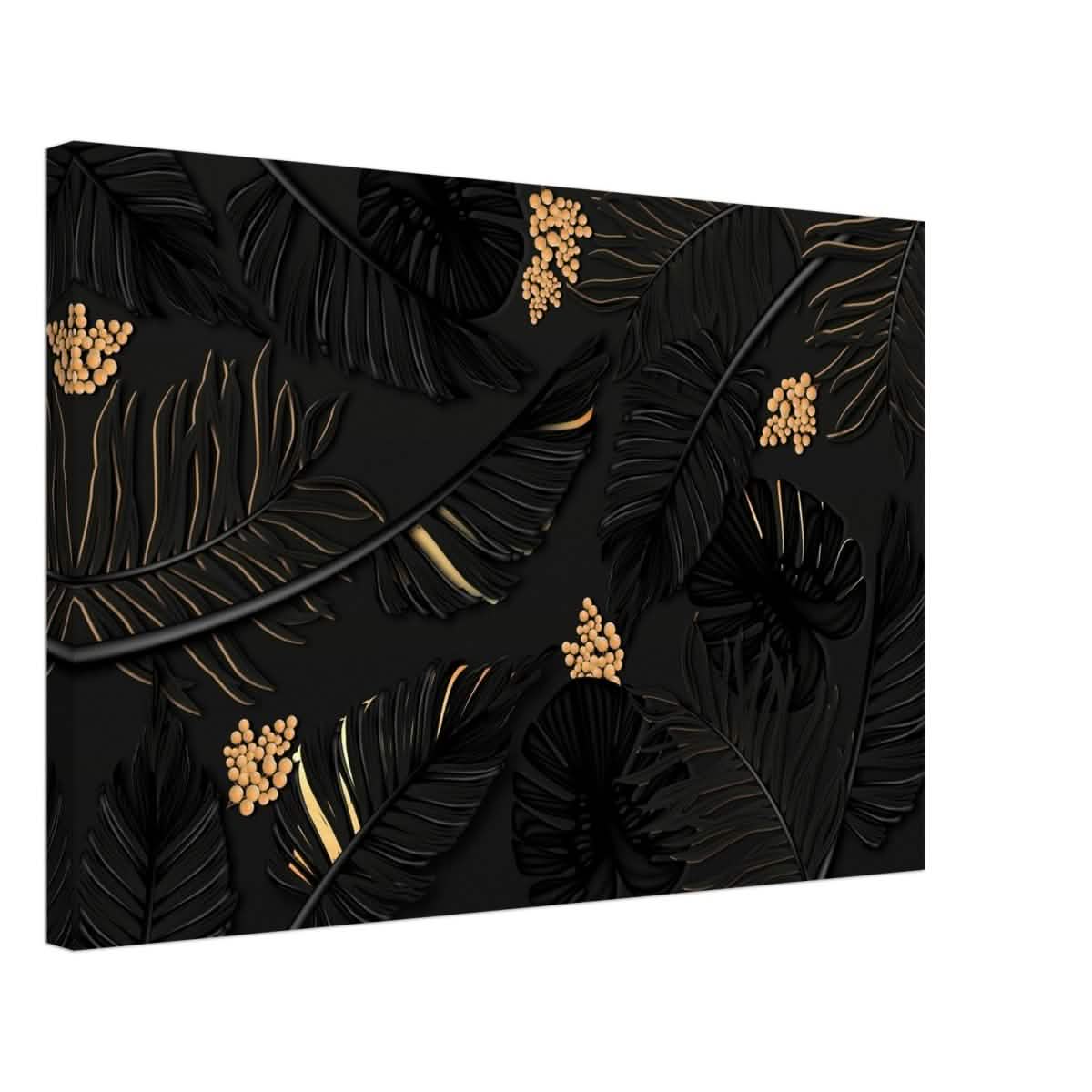 Da Vinci Wall art Print | Eclectic Expressions | Contemporary | Gold and Black - Canvas - 40x60 cm / 16x24″ -