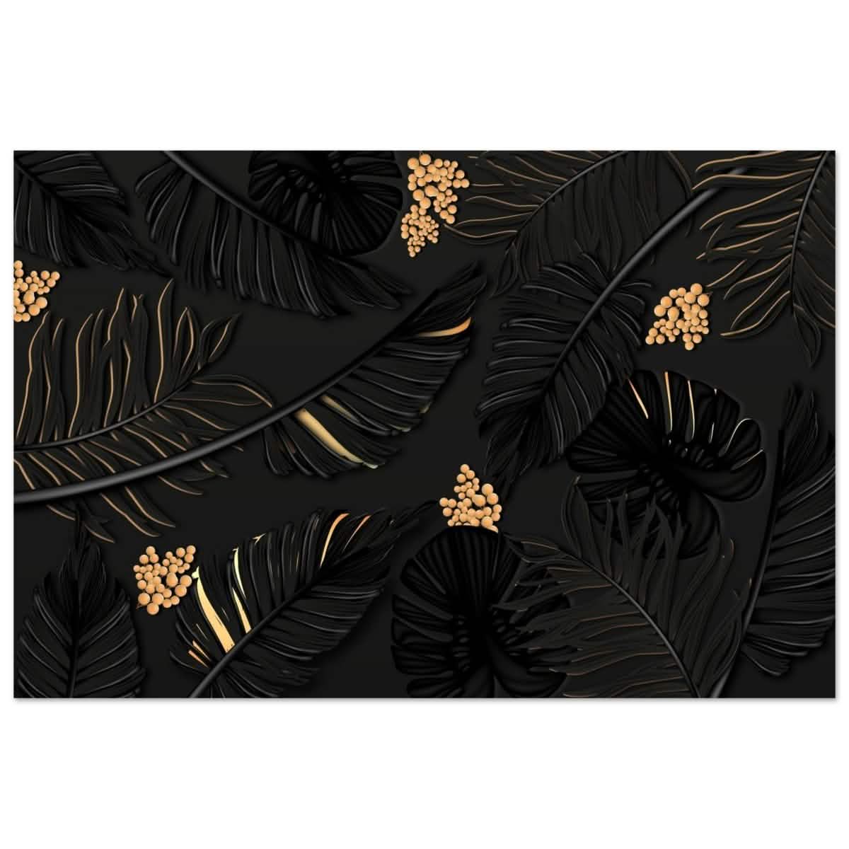 Da Vinci Wall art Print | Eclectic Expressions | Contemporary | Gold and Black - Aluminum Print - 30x45 cm / 12x18″ -