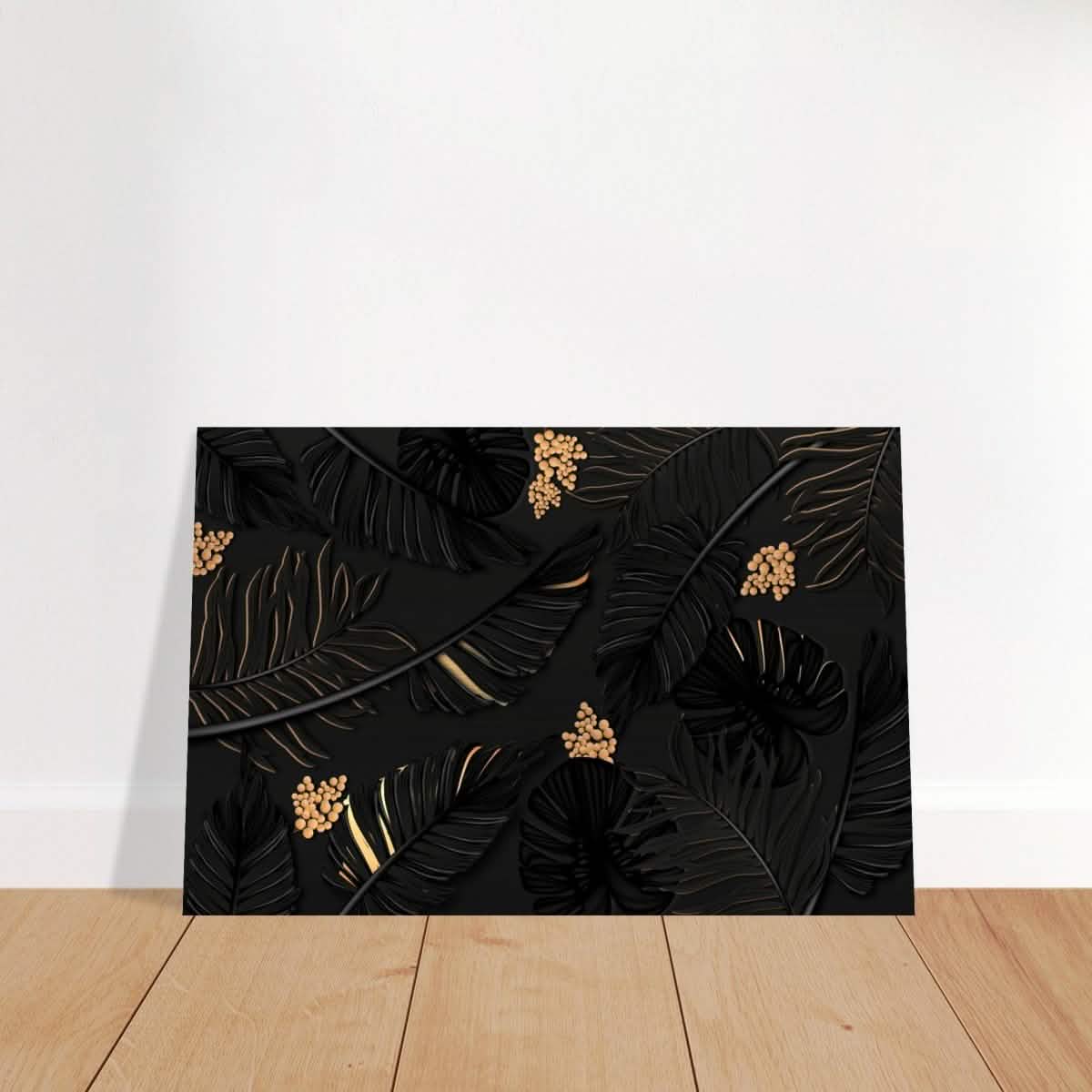 Da Vinci Wall art Print | Eclectic Expressions | Contemporary | Gold and Black - Brushed Aluminum Print - 50x75 cm / 20x30″ -