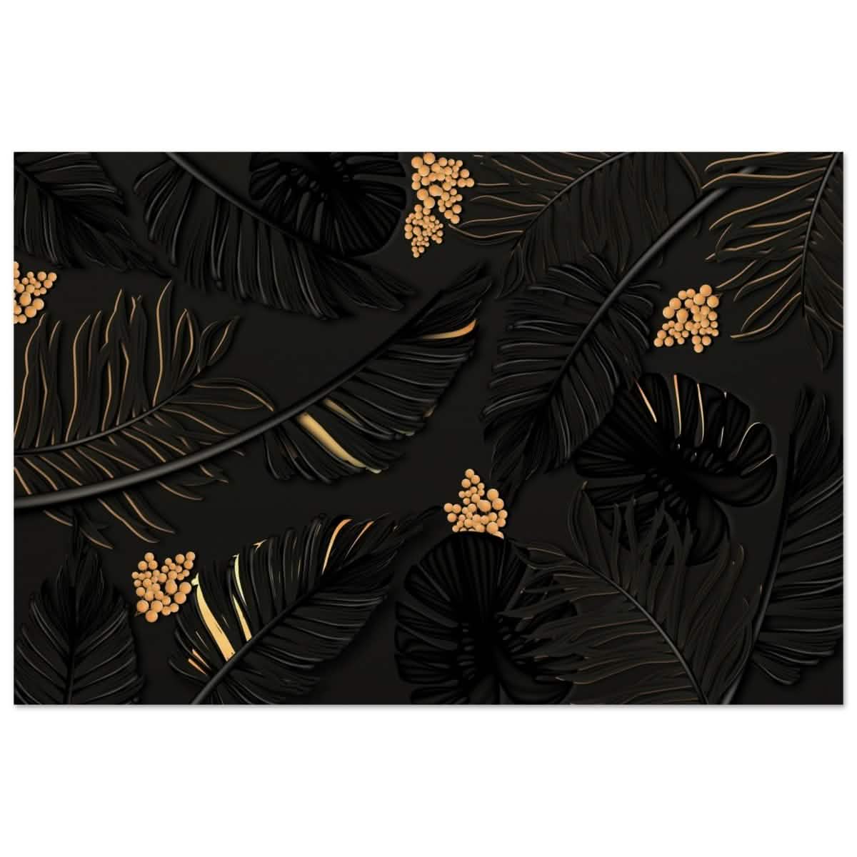 Da Vinci Wall art Print | Eclectic Expressions | Contemporary | Gold and Black - Wood Prints - 60x90 cm / 24x36″ -