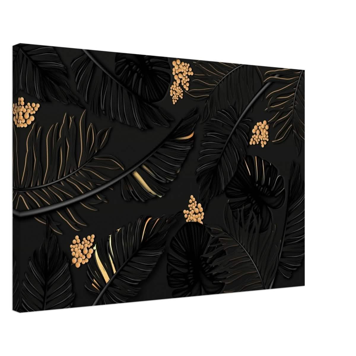 Da Vinci Wall art Print | Eclectic Expressions | Contemporary | Gold and Black - Canvas - 50x75 cm / 20x30″ -