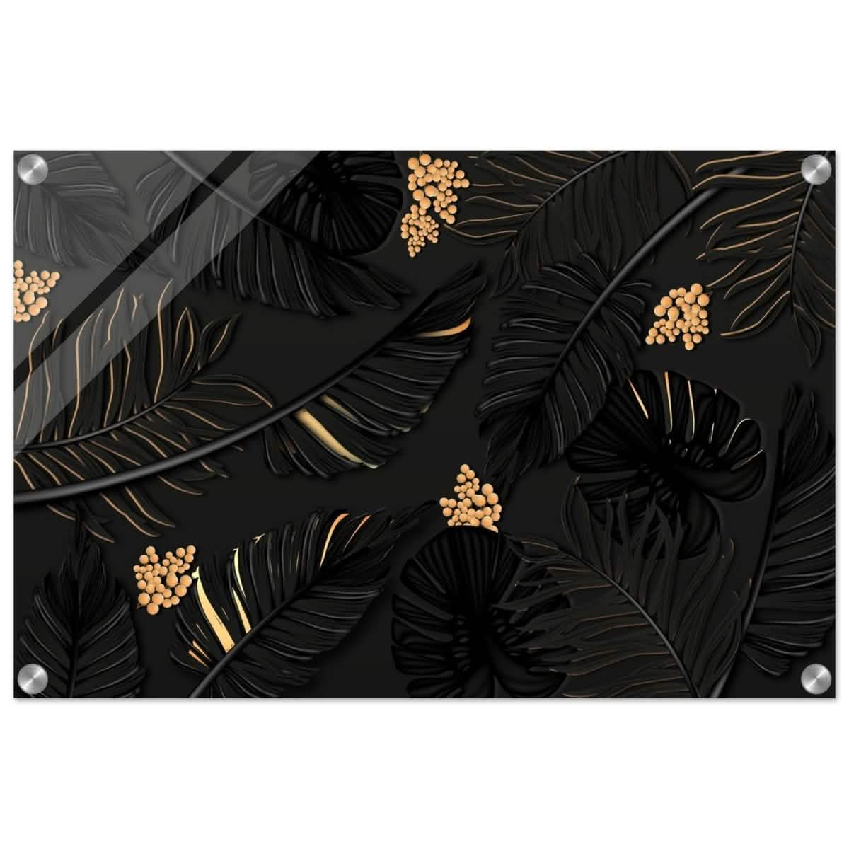 Da Vinci Wall art Print | Eclectic Expressions | Contemporary | Gold and Black - Acrylic Print - 40x60 cm / 16x24″ -