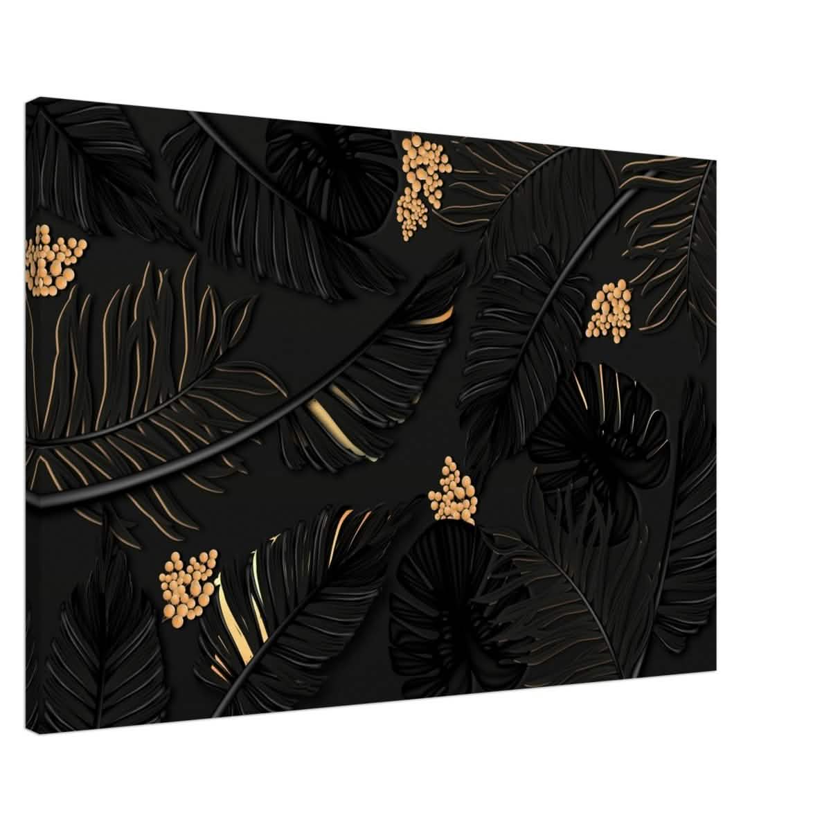 Da Vinci Wall art Print | Eclectic Expressions | Contemporary | Gold and Black - Canvas - 60x90 cm / 24x36″ -