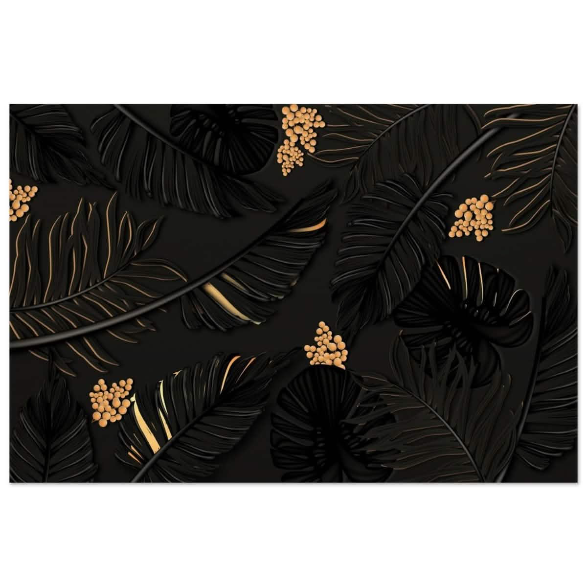 Da Vinci Wall art Print | Eclectic Expressions | Contemporary | Gold and Black - Wood Prints - 40x60 cm / 16x24″ -