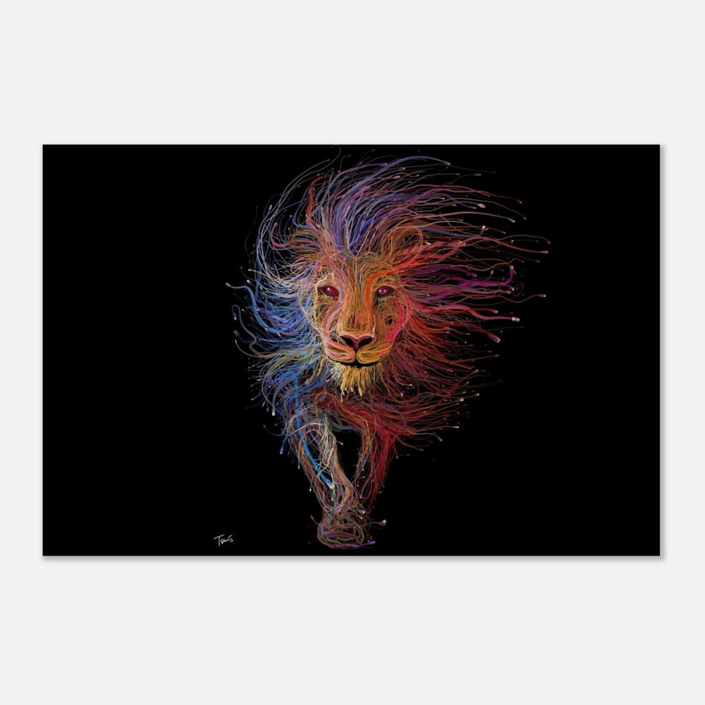 Da Vinci Wall art Print | Eclectic Expressions | Lion - Wood Prints - 60x90 cm / 24x36″ - 20 mm