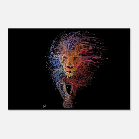 Da Vinci Wall art Print | Eclectic Expressions | Lion - Wood Prints - 30x45 cm / 12x18″ - 20 mm