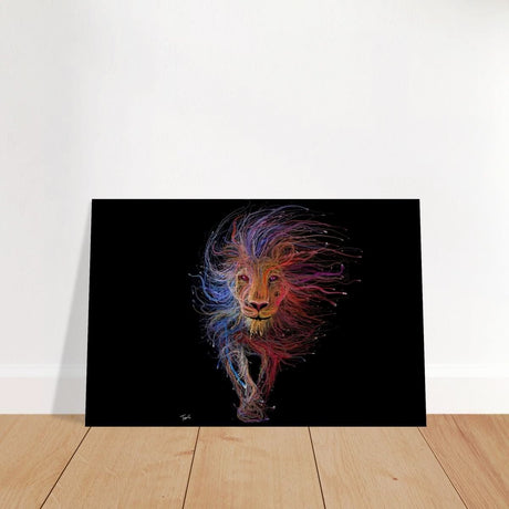 Da Vinci Wall art Print | Eclectic Expressions | Lion - Brushed Aluminum Print - 50x75 cm / 20x30″ -
