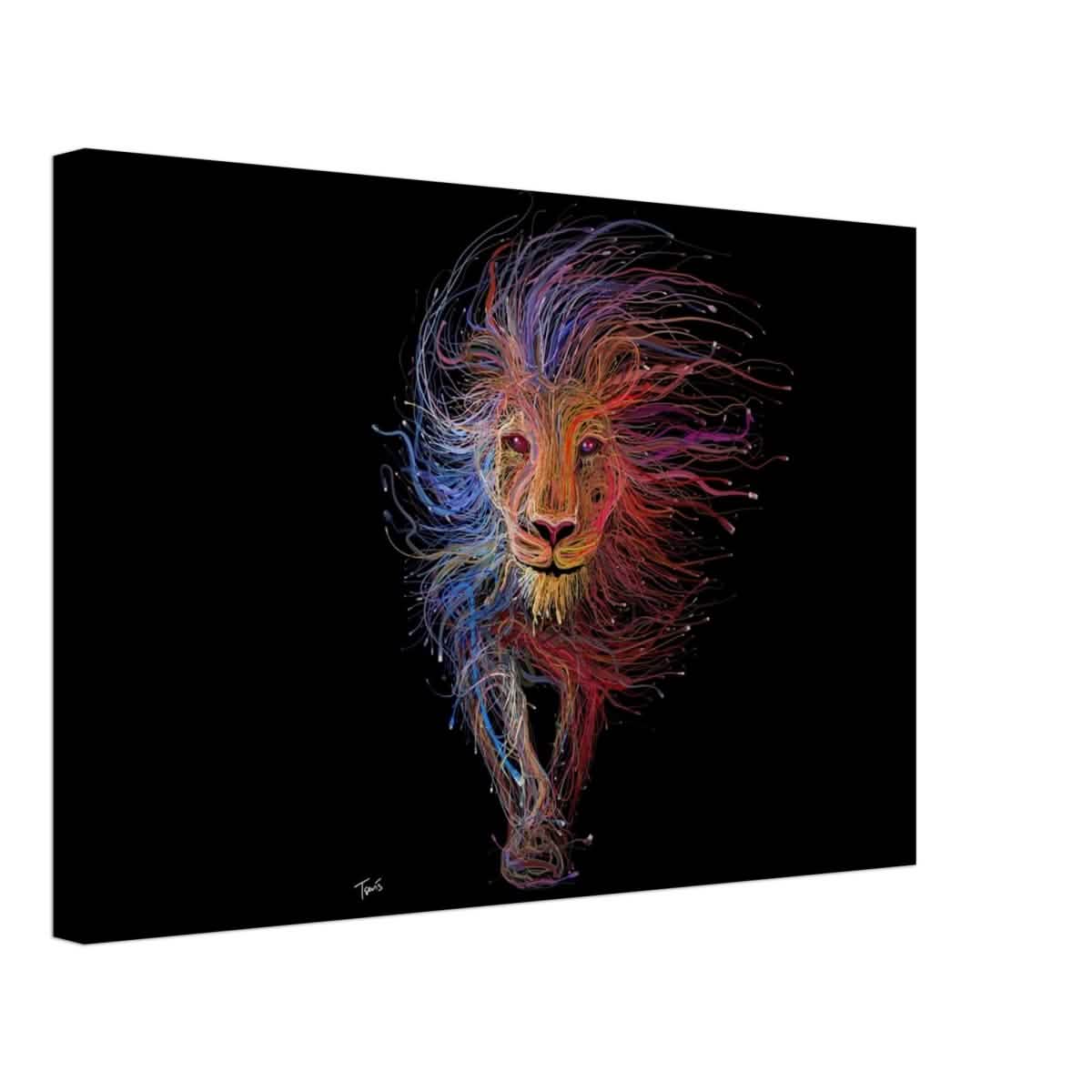 Da Vinci Wall art Print | Eclectic Expressions | Lion - Canvas - 40x60 cm / 16x24″ - Thick