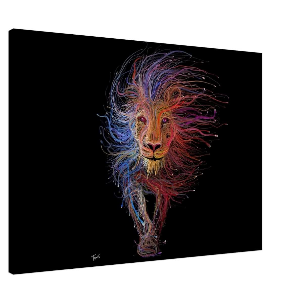 Da Vinci Wall art Print | Eclectic Expressions | Lion - Canvas - 70x100 cm / 28x40″ - Slim