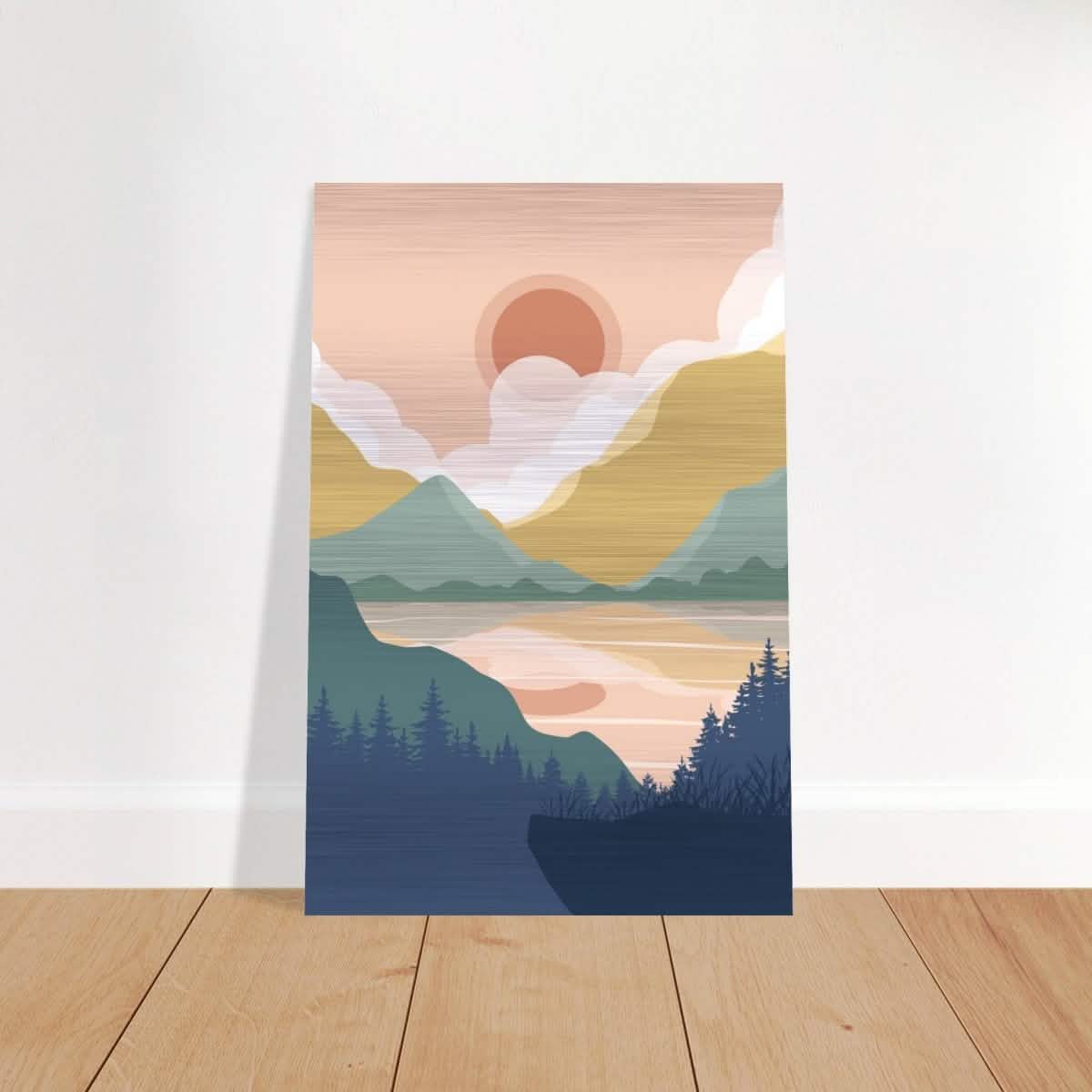 Da Vinci Wall art Print | Eclectic Expressions | Modern Minimalist wall art print | Bohemian - Brushed Aluminum Print - 30x45 cm / 12x18″ -