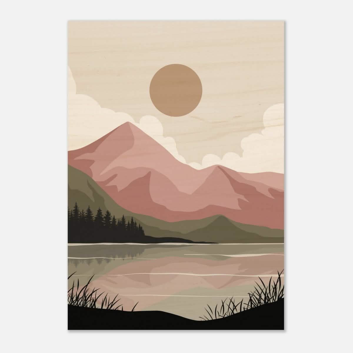 Da Vinci Wall art Print | Eclectic Expressions | Modern Minimalist wall art print | Bohemian - Wood Prints - 70x100 cm / 28x40″ - 10 mm