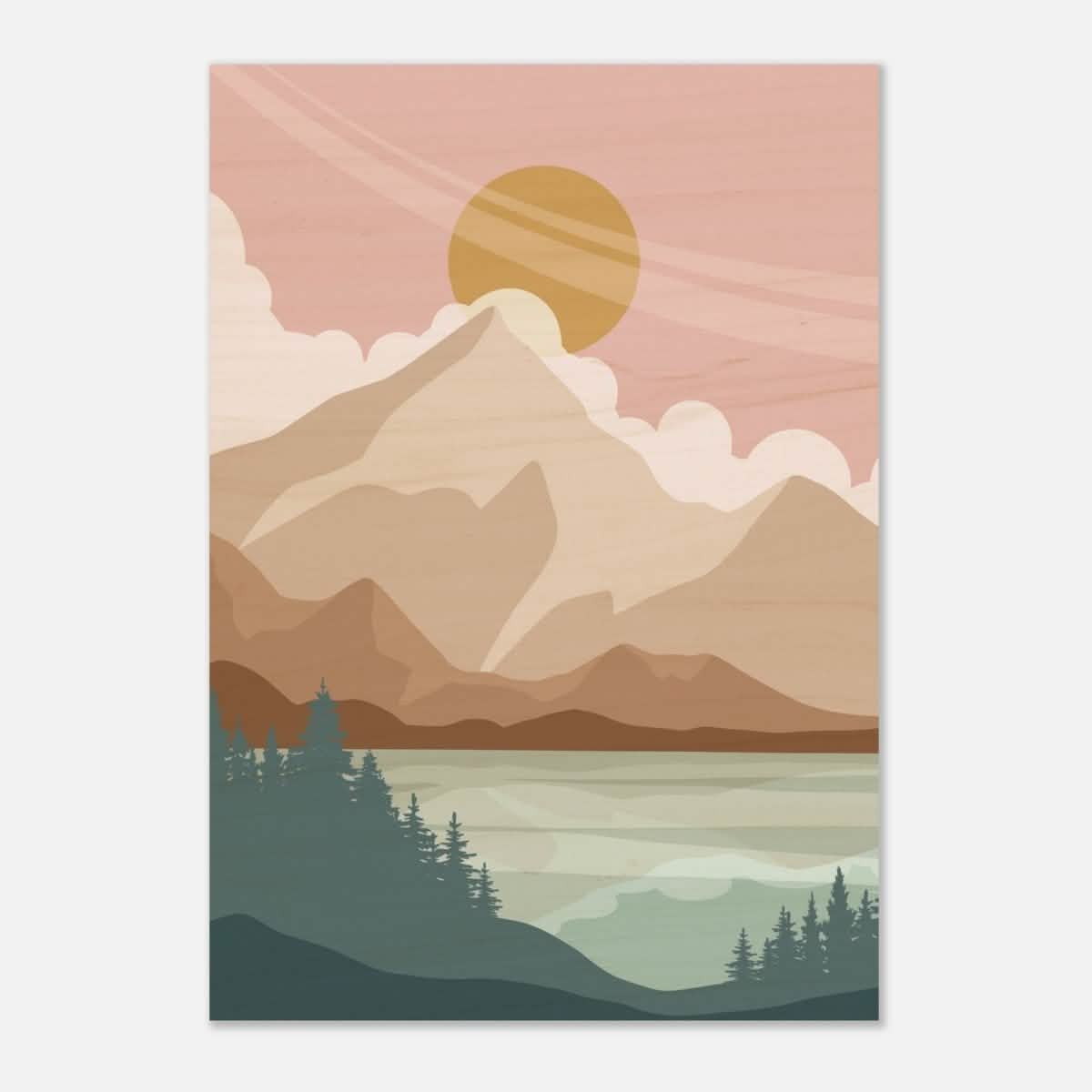 Da Vinci Wall art Print | Eclectic Expressions | Modern Minimalist wall art print | Bohemian - Wood Prints - 70x100 cm / 28x40″ - 10 mm