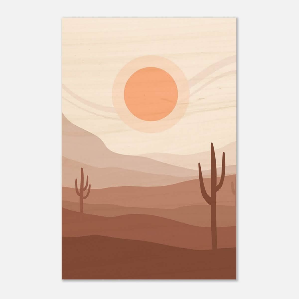 Da Vinci Wall art Print | Eclectic Expressions | Modern Minimalist wall art print | Bohemian - Wood Prints - 30x45 cm / 12x18″ - 20 mm