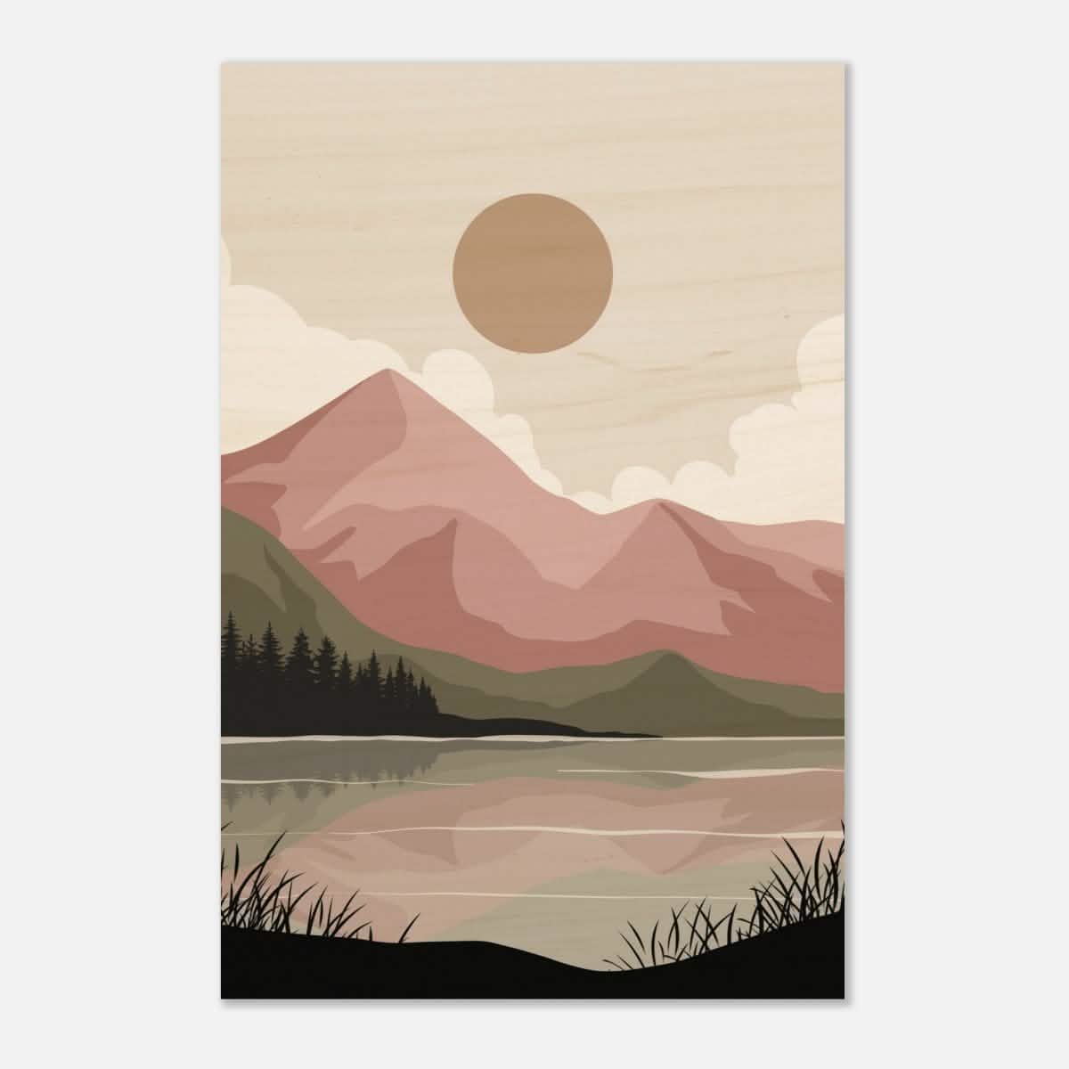 Da Vinci Wall art Print | Eclectic Expressions | Modern Minimalist wall art print | Bohemian - Wood Prints - 50x75 cm / 20x30″ - 10 mm