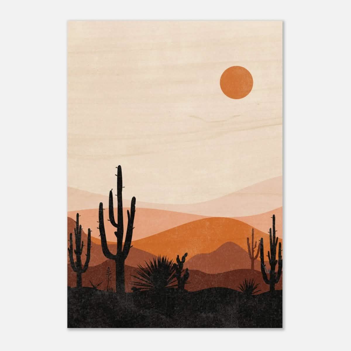 Da Vinci Wall art Print | Eclectic Expressions | Modern Minimalist wall art print | Bohemian - Wood Prints - 70x100 cm / 28x40″ - 20 mm