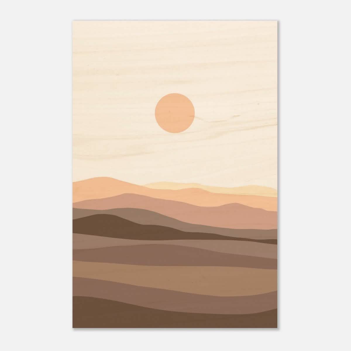 Da Vinci Wall art Print | Eclectic Expressions | Modern Minimalist wall art print | Bohemian - Wood Prints - 60x90 cm / 24x36″ - 10 mm