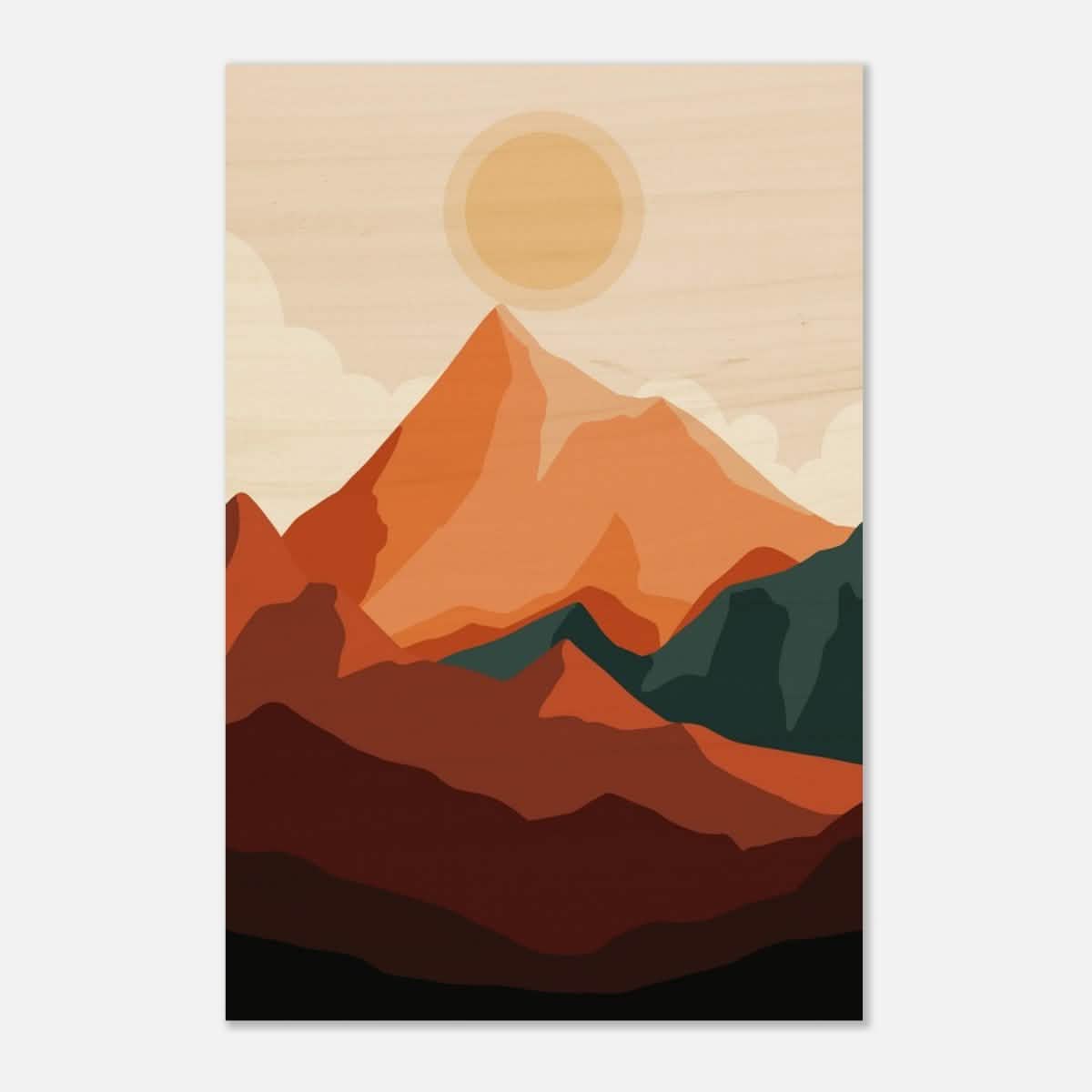 Da Vinci Wall art Print | Eclectic Expressions | Modern Minimalist wall art print | Bohemian - Wood Prints - 30x45 cm / 12x18″ - 10 mm