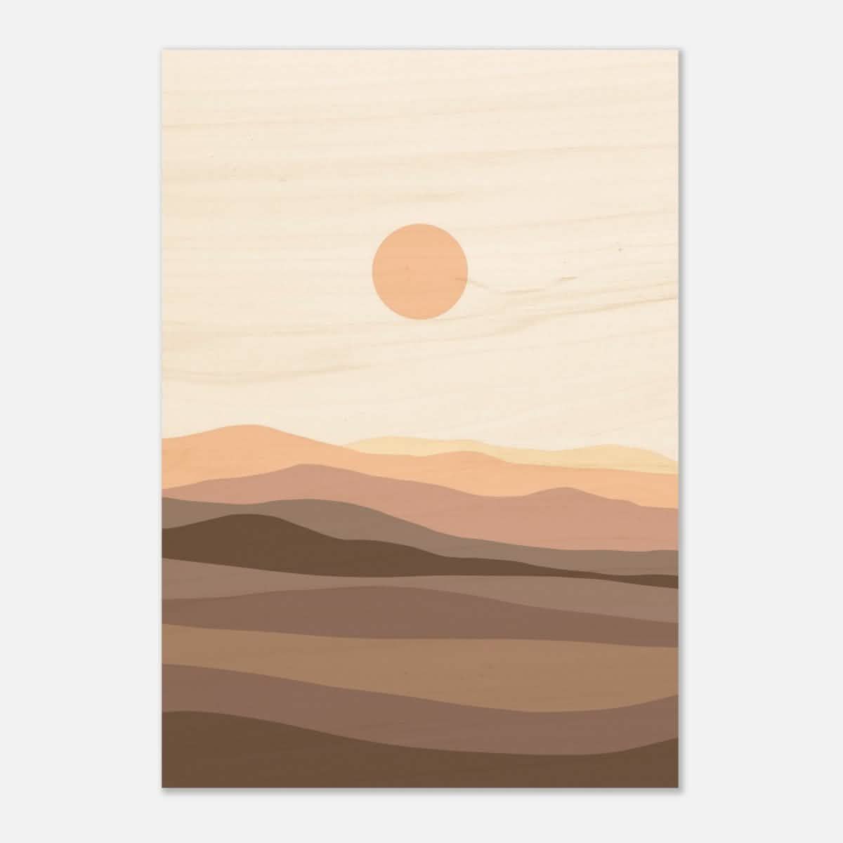 Da Vinci Wall art Print | Eclectic Expressions | Modern Minimalist wall art print | Bohemian - Wood Prints - 70x100 cm / 28x40″ - 20 mm