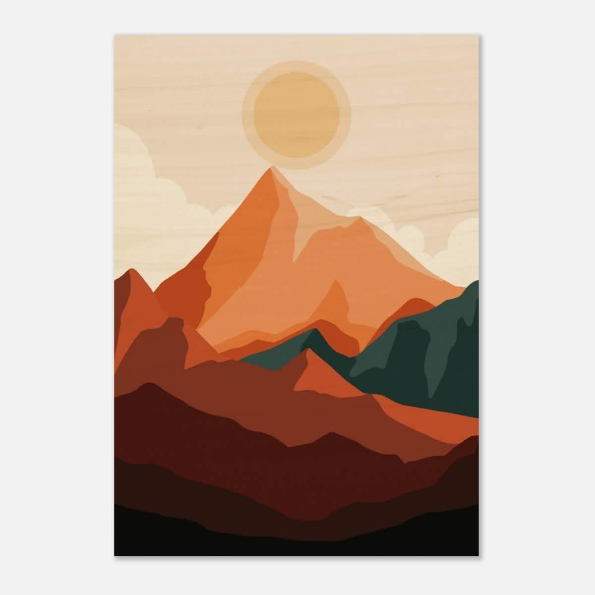 Da Vinci Wall art Print | Eclectic Expressions | Modern Minimalist wall art print | Bohemian - Wood Prints - 70x100 cm / 28x40″ - 20 mm