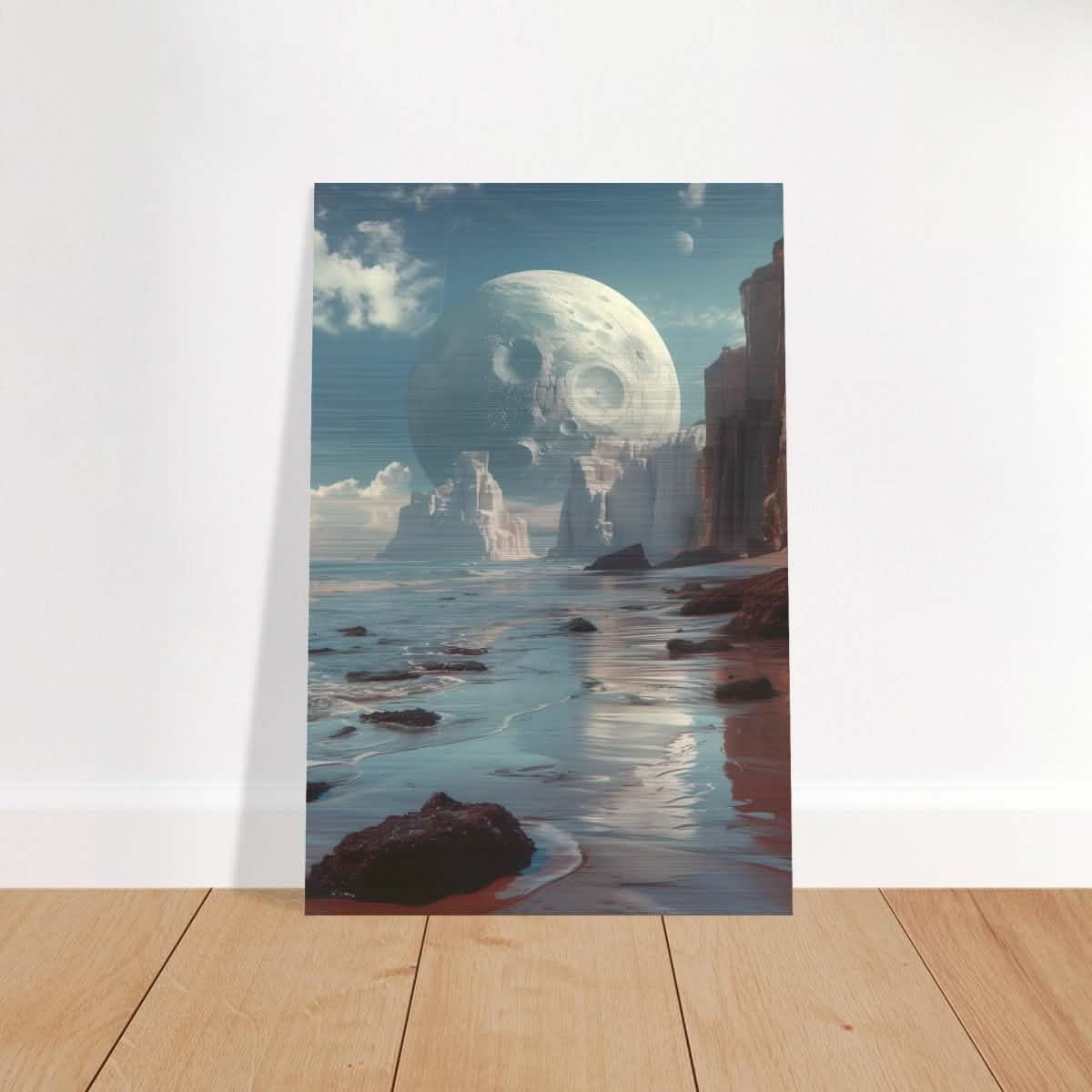 Da Vinci Wall art Print | Eclectic Expressions | Nature | Moon - Brushed Aluminum Print - 50x75 cm / 20x30″ -