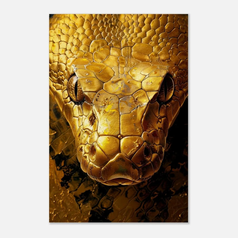 Da Vinci Wall art Print | Eclectic Expressions | Snake - Wood Prints - 60x90 cm / 24x36″ - 20 mm