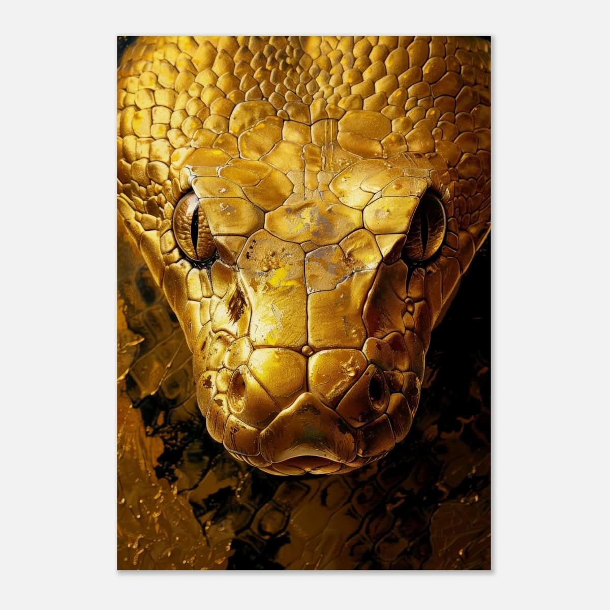 Da Vinci Wall art Print | Eclectic Expressions | Snake - Wood Prints - 70x100 cm / 28x40″ - 10 mm