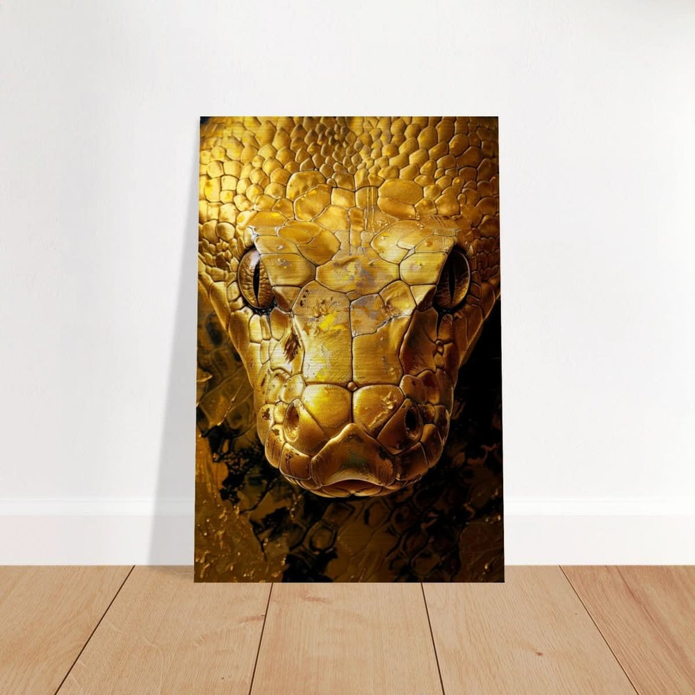 Da Vinci Wall art Print | Eclectic Expressions | Snake - Brushed Aluminum Print - 60x90 cm / 24x36″ -