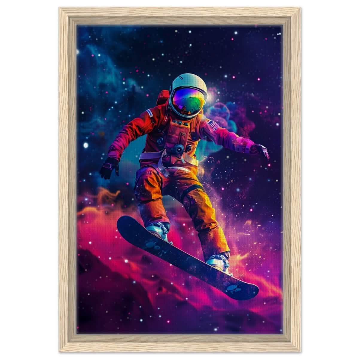 Da Vinci Wall art Print | Eclectic Expressions | Space - Framed Canvas - 30x45 cm / 12x18″ - Wood frame