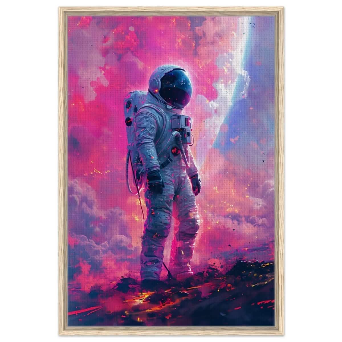 Da Vinci Wall art Print | Eclectic Expressions | Space - Framed Canvas - 60x90 cm / 24x36″ - Wood frame