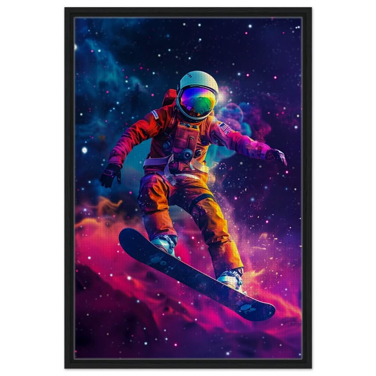 Da Vinci Wall art Print | Eclectic Expressions | Space - Framed Canvas - 60x90 cm / 24x36″ - Black frame