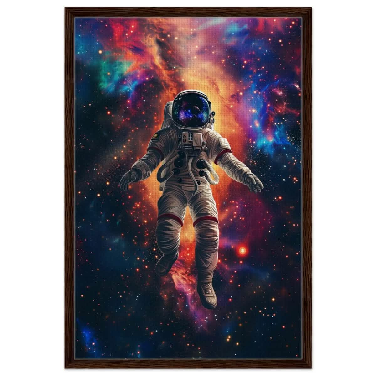 Da Vinci Wall art Print | Eclectic Expressions | Space - Framed Canvas - 60x90 cm / 24x36″ - Dark wood frame