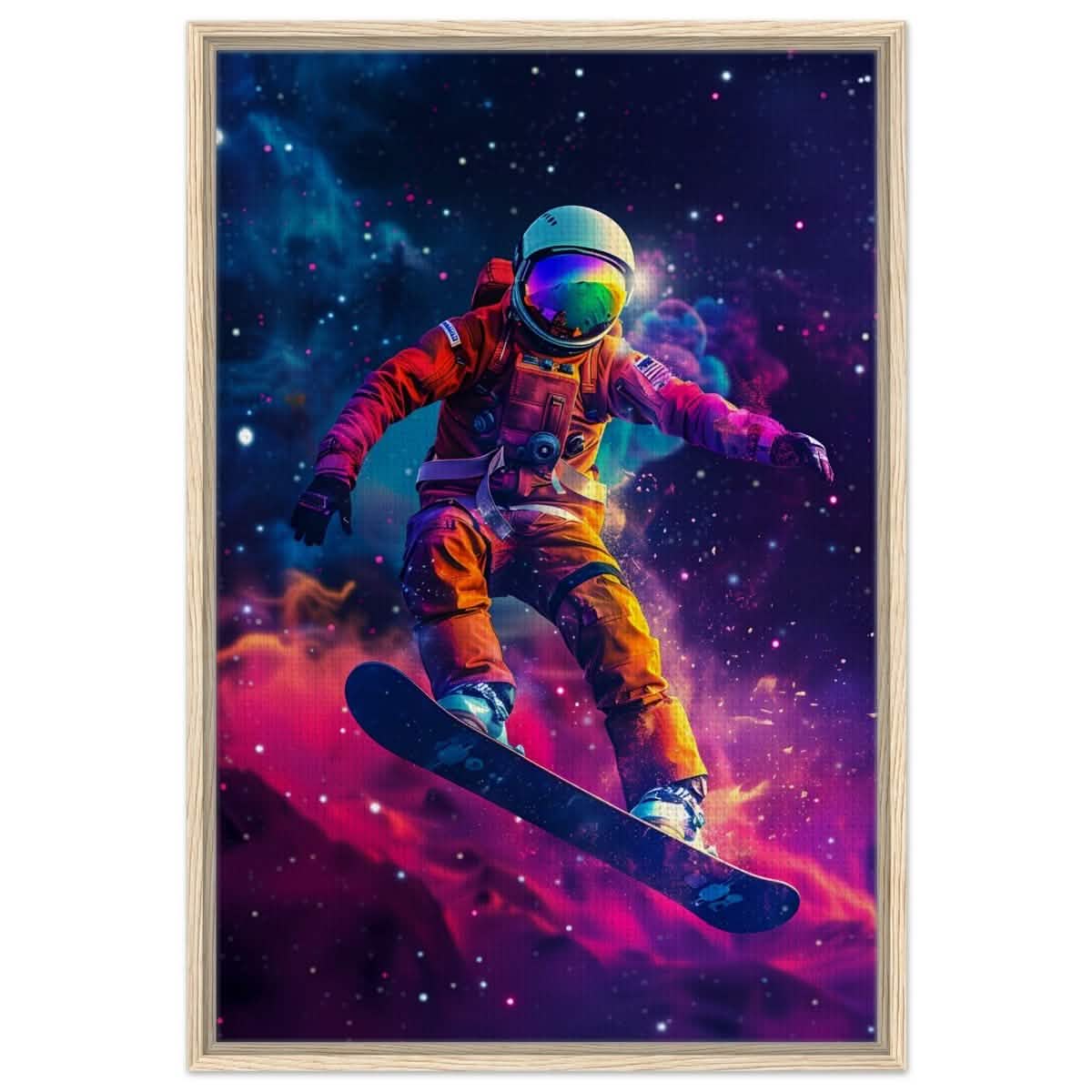 Da Vinci Wall art Print | Eclectic Expressions | Space - Framed Canvas - 60x90 cm / 24x36″ - Wood frame