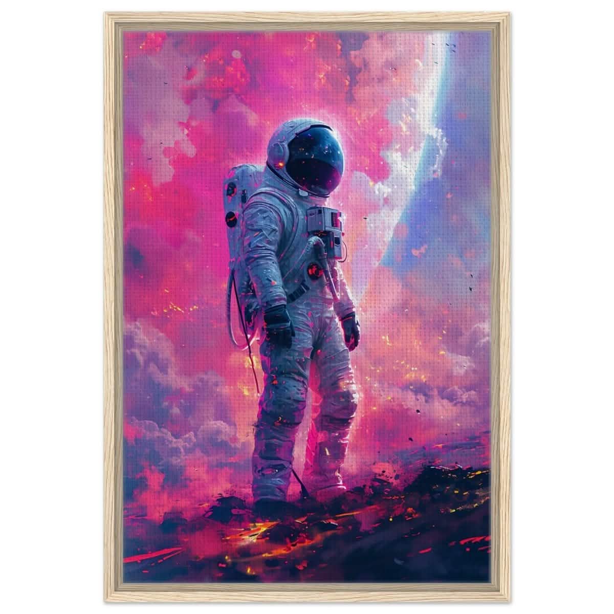 Da Vinci Wall art Print | Eclectic Expressions | Space - Framed Canvas - 50x75 cm / 20x30″ - Wood frame