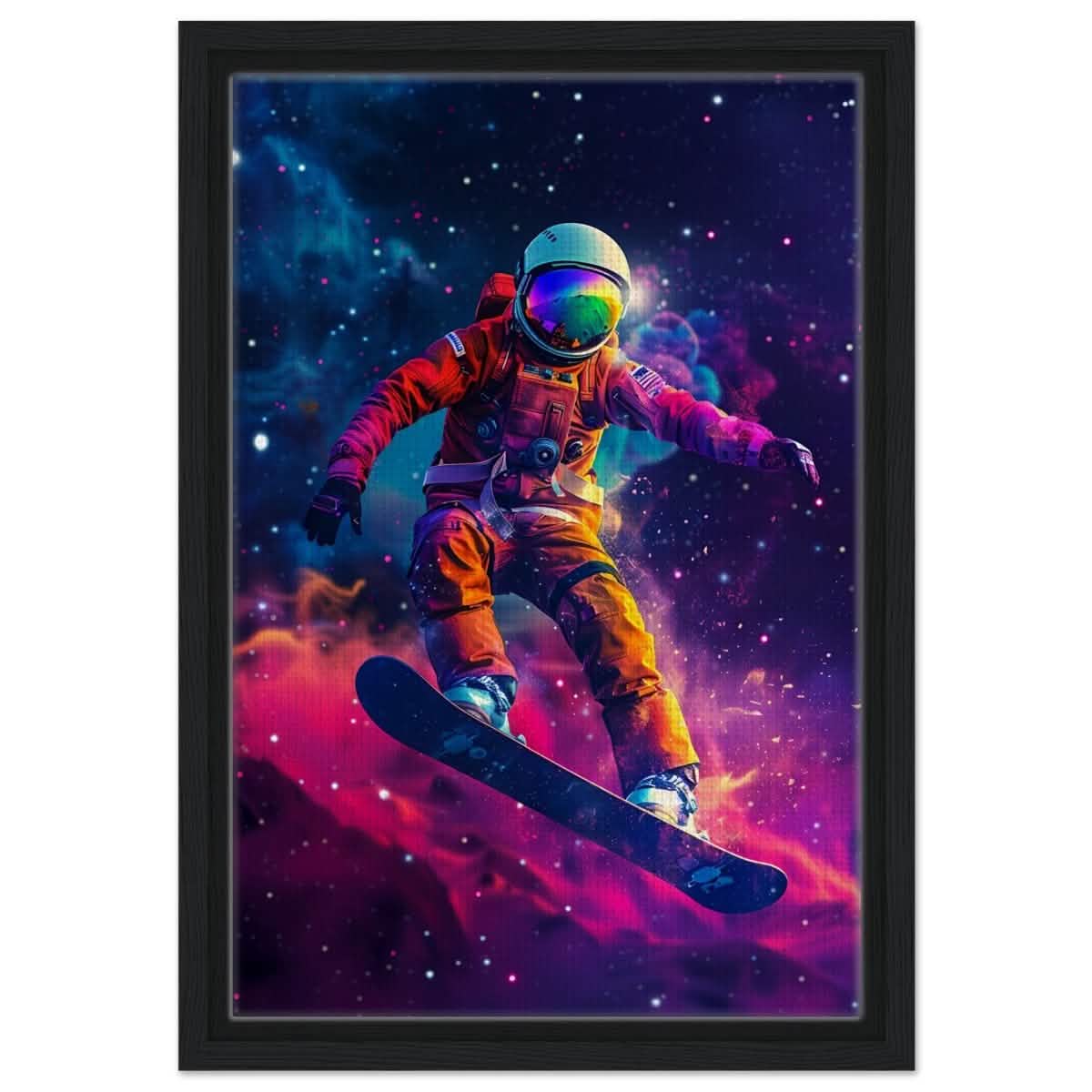 Da Vinci Wall art Print | Eclectic Expressions | Space - Framed Canvas - 30x45 cm / 12x18″ - Black frame