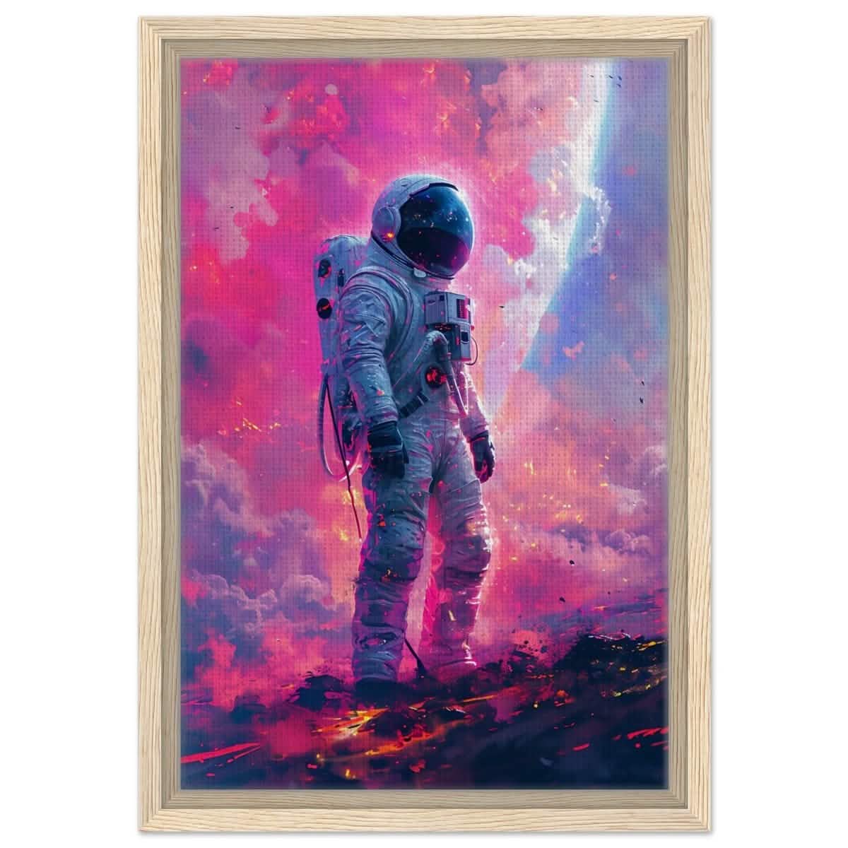 Da Vinci Wall art Print | Eclectic Expressions | Space - Framed Canvas - 30x45 cm / 12x18″ - Wood frame