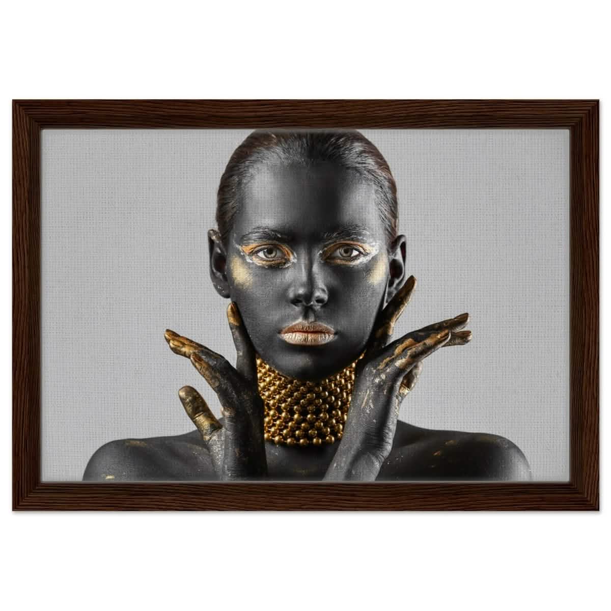 Da Vinci Wall art Print | Eclectic Expressions - Framed Canvas - 30x45 cm / 12x18″ - Dark wood frame