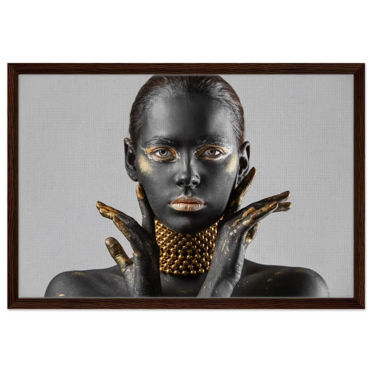 Da Vinci Wall art Print | Eclectic Expressions - Framed Canvas - 50x75 cm / 20x30″ - Dark wood frame