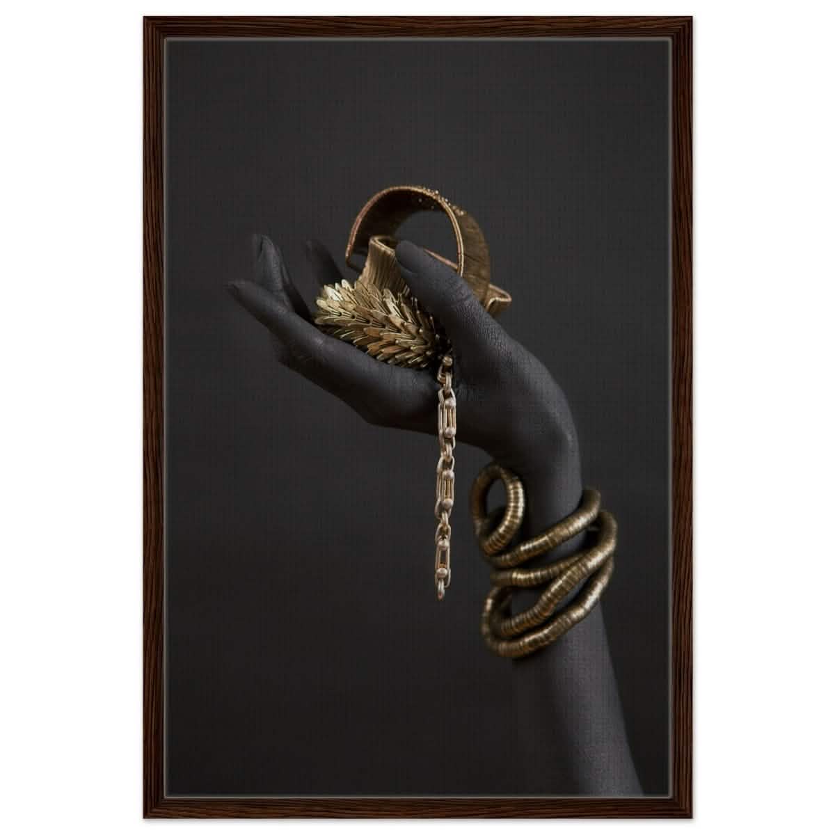 Da Vinci Wall art Print | Eclectic Expressions - Framed Canvas - 60x90 cm / 24x36″ - Dark wood frame