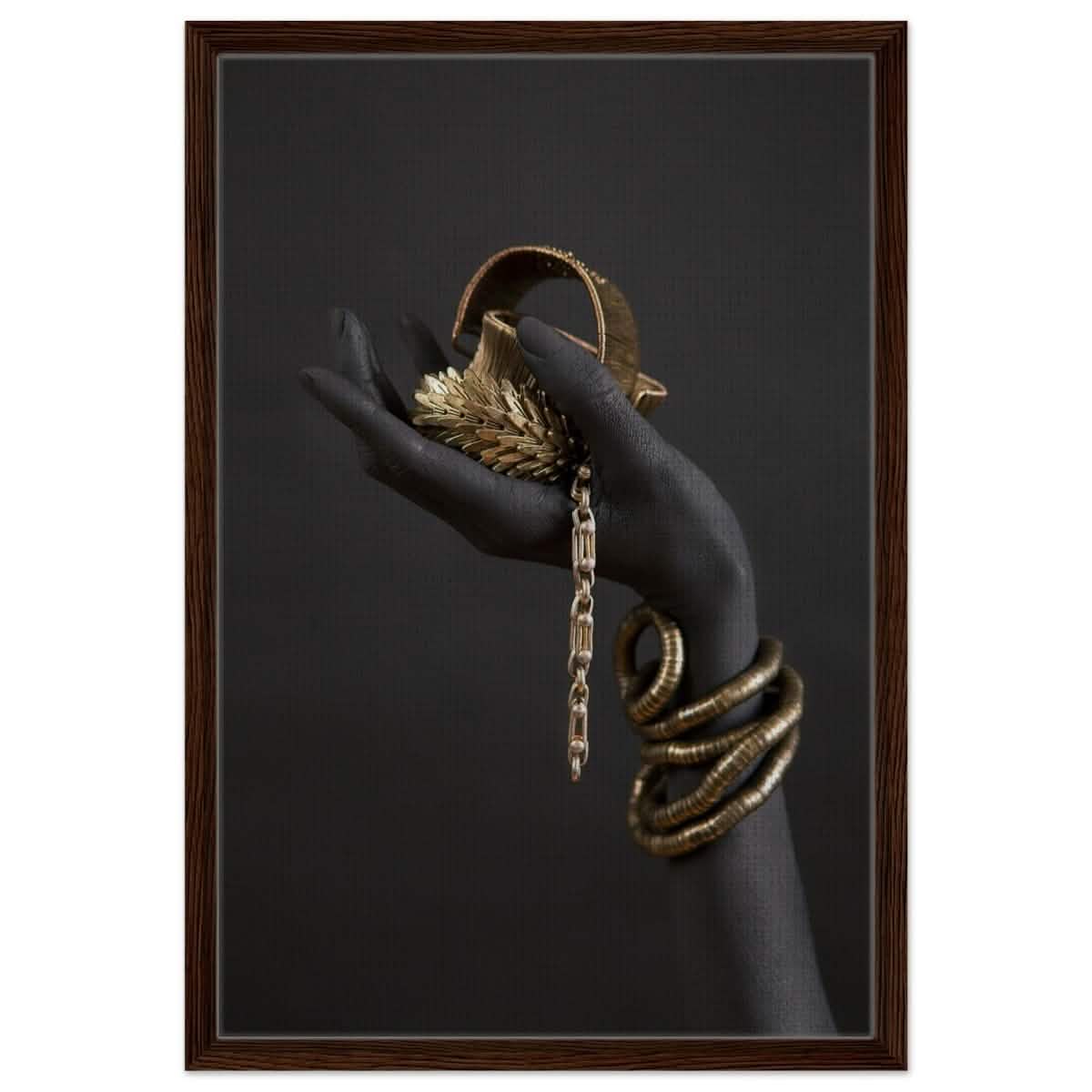 Da Vinci Wall art Print | Eclectic Expressions - Framed Canvas - 50x75 cm / 20x30″ - Dark wood frame