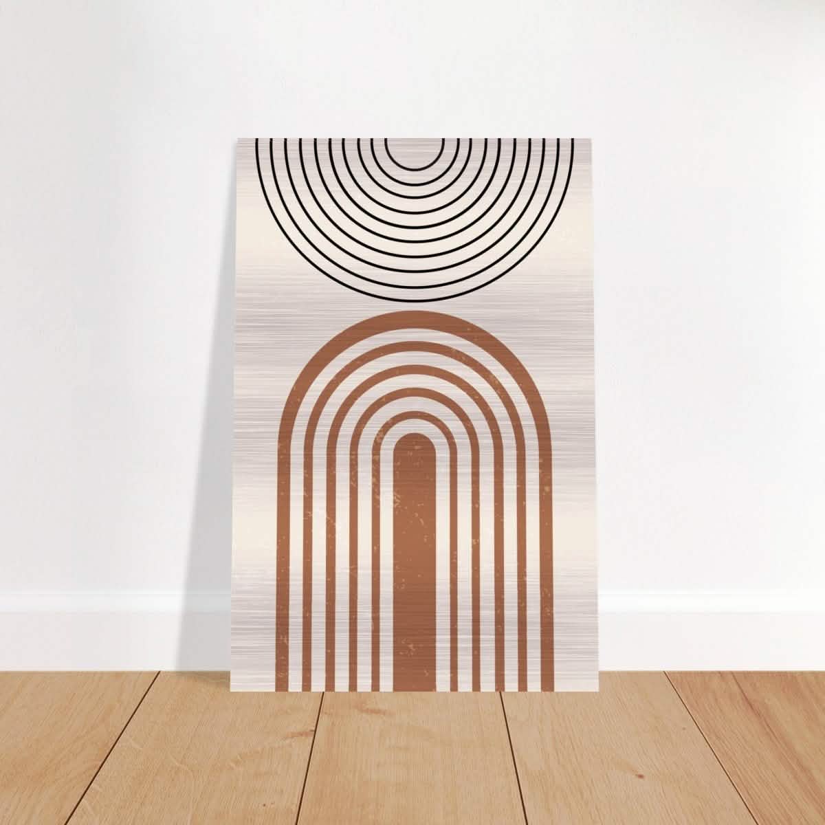 Da Vinci Wall art Print | Geometric Modern Minimalist wall art print | Bohemian - Brushed Aluminum Print - 50x75 cm / 20x30″ -